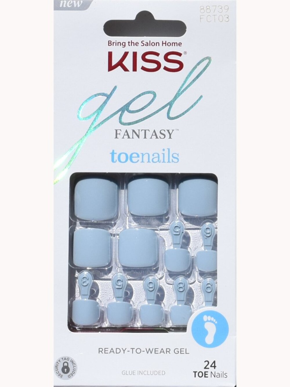 Kiss Gel Fantasy Toenails Pedicure Kit - Pair of Shoes